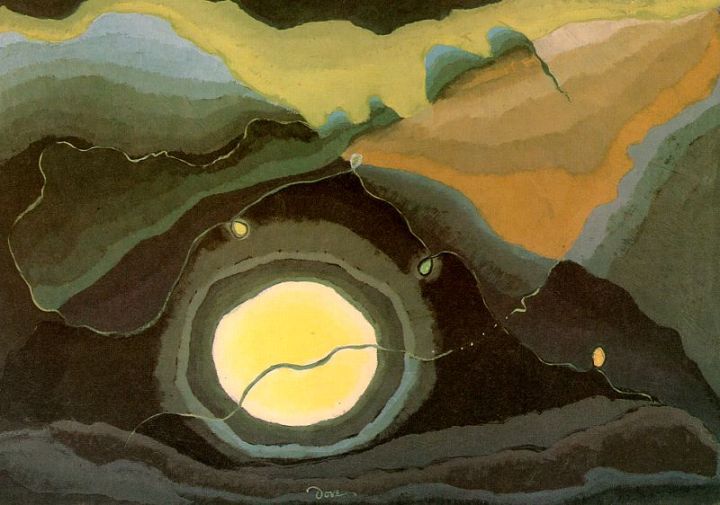 "Me and the Moon" (1937), de Arthur Dove (1880 - 1946)
